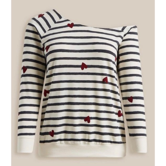 🆕💕 Off Shoulder Light Weight French Terry Sweatshirt 2 2X 18 20 NWT Torrid New - Picture 5 of 6